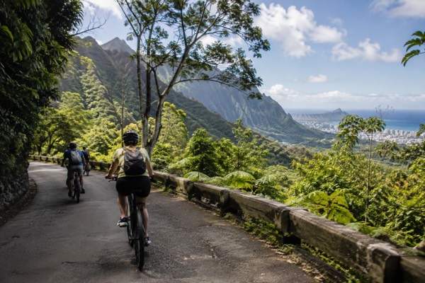 E-Bike Into The Rainforest, Oahu