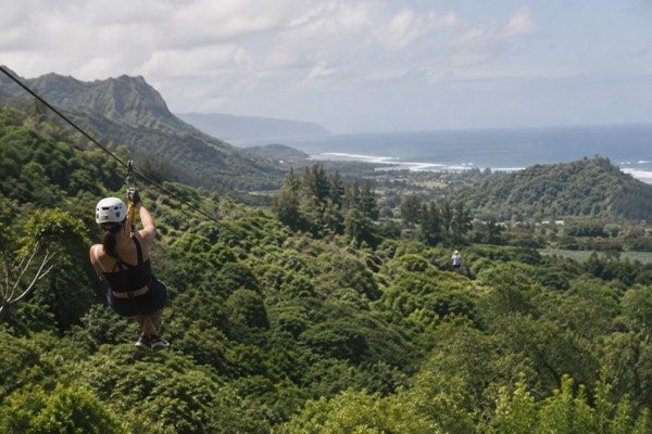 Eight-Line Zipline, North Shore, Oahu