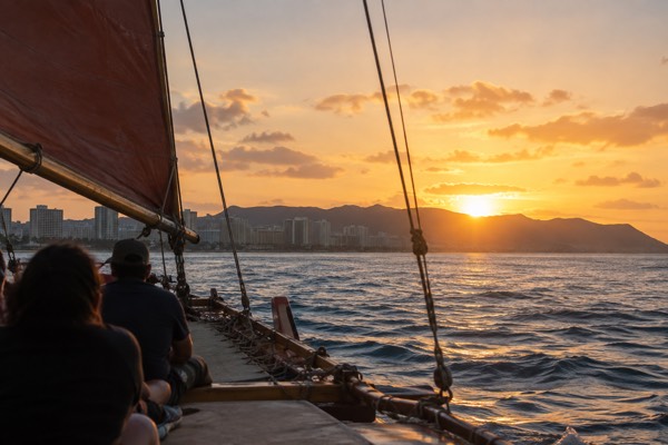 Sunset Sail On The Hawea, Oahu