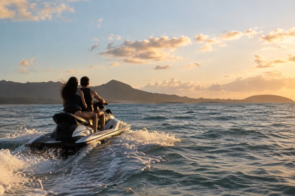 Tandem Jet Ski, Maunalua Bay, Oahu